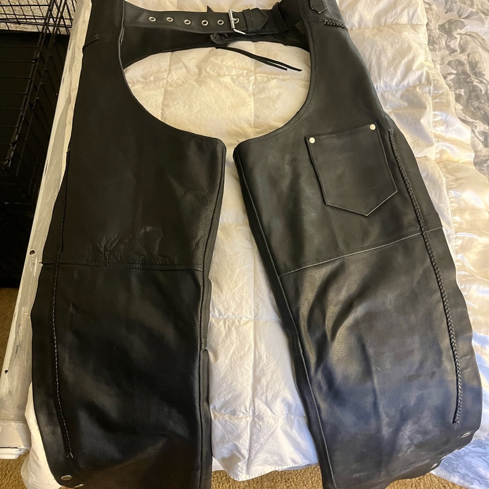 IK leather riding chaps